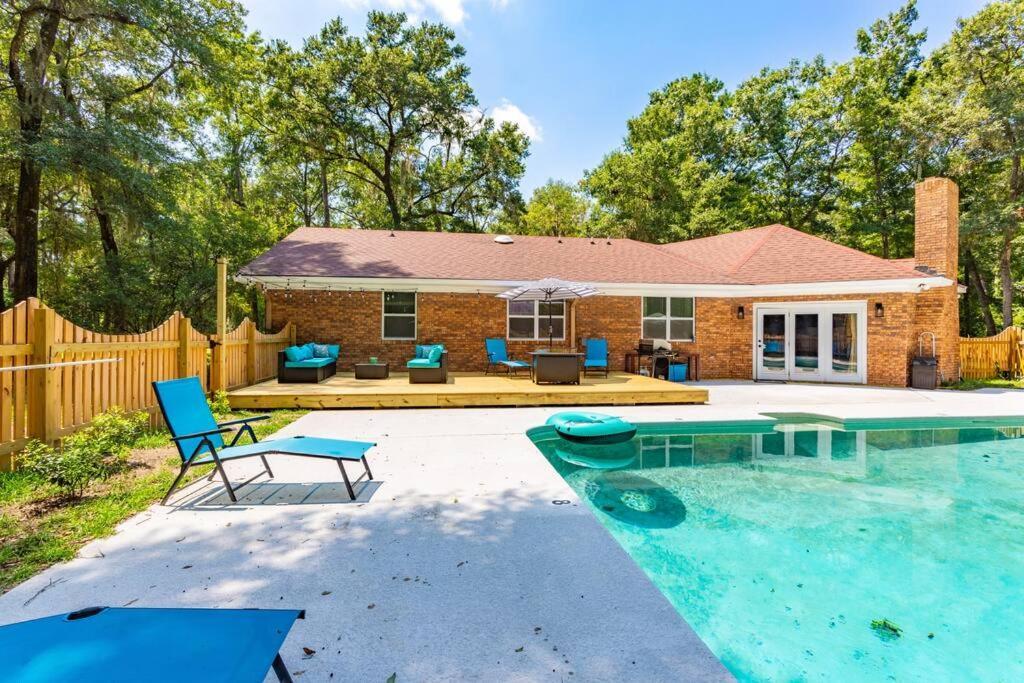 ברונסוויק Golden Isles Lrge Home- Huge Pool, Hot Tub, Game Rm מראה חיצוני תמונה